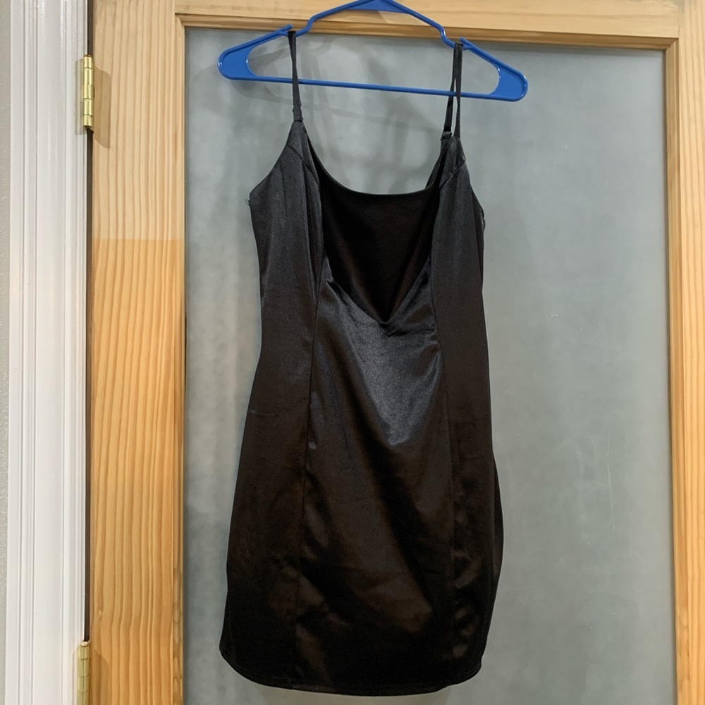 Black Satin dress CharoletteRusse